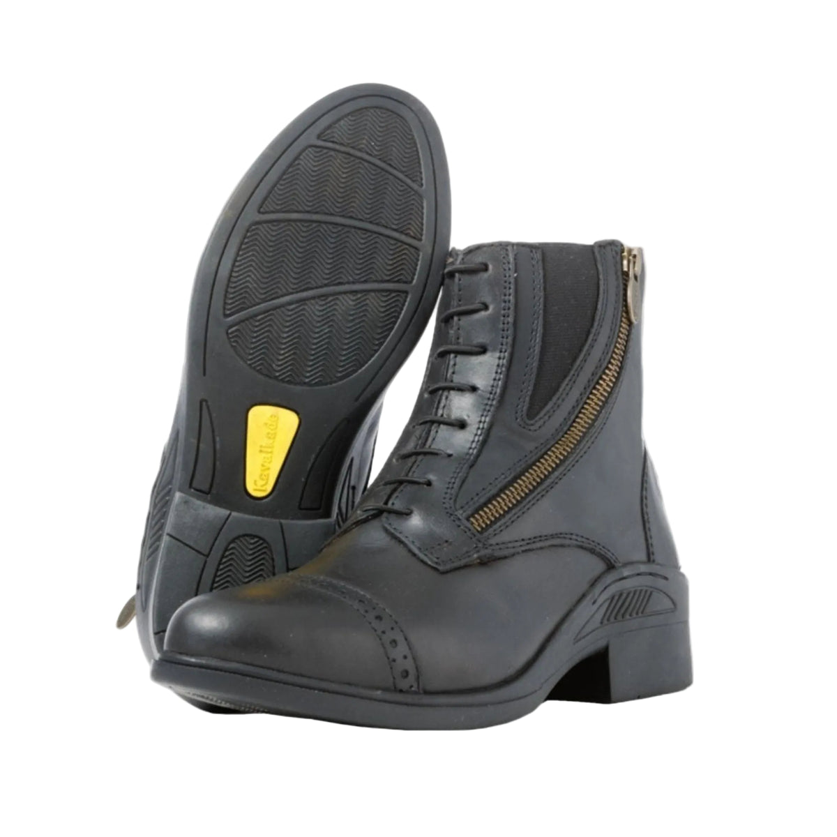 Kavalkade Leather Romulus  Side Zip Paddock Boot - Black | Riding Boots  | Malvern Saddlery