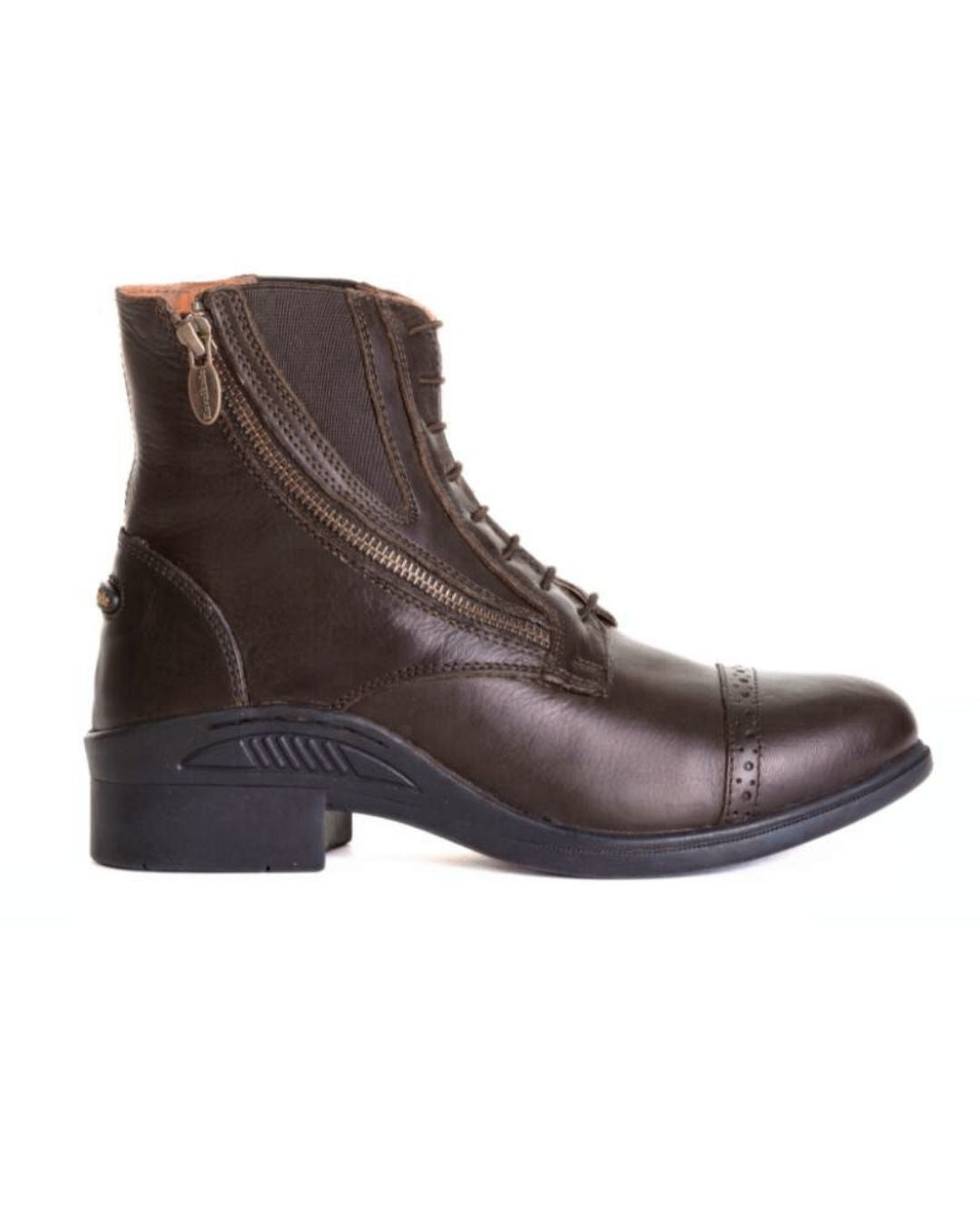 Kavalkade Leather Romulus  Side Zip Paddock Boot - Brown, outside | Riding Boots  | Malvern Saddlery