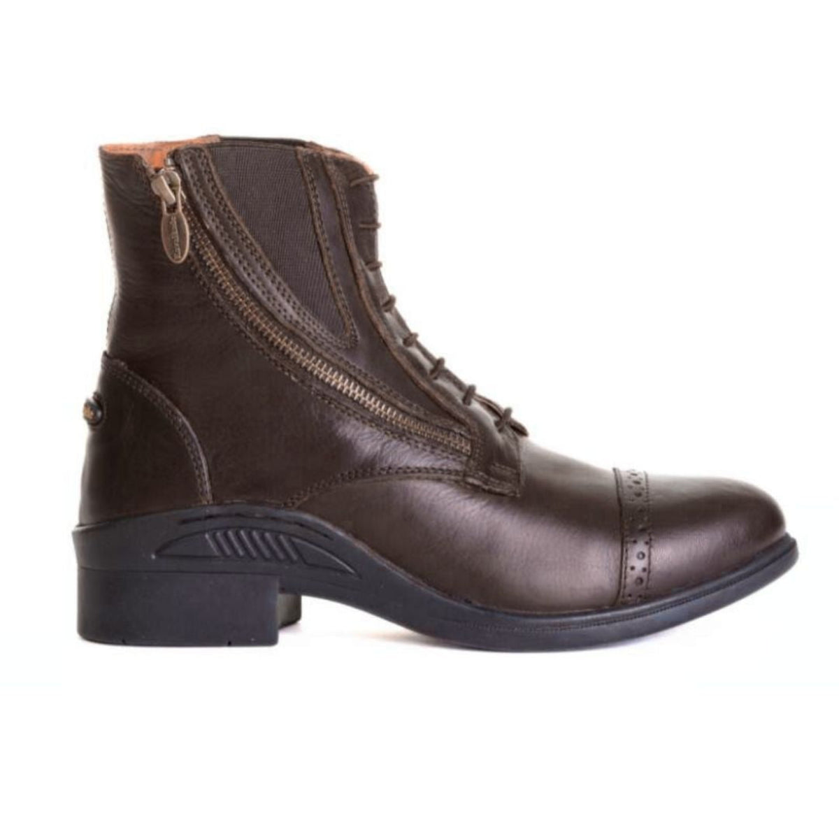 Kavalkade Leather Romulus  Side Zip Paddock Boot - Brown, outside | Riding Boots  | Malvern Saddlery