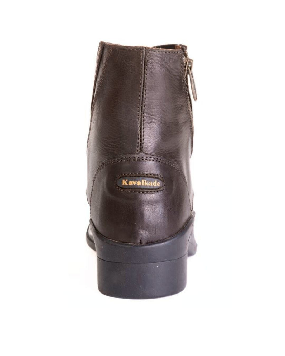 Kavalkade Leather Romulus  Side Zip Paddock Boot  - Brown, back view| Riding Boots  | Malvern Saddlery