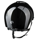 KEP Italia Smart Nova Metal Polish Equestrian Helmet - Standard Brim - Black; back view shown on white background | Malvern Saddlery