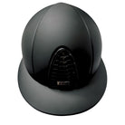 KEP Italia Cromo 2.0 Helmet - Textile Finish - Classic Black Polo Brim with tone on tone details | Shop Equestrian Helmets  | Malvern Saddlery