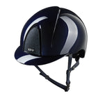 Kep Italia Smart Nova Star Metal Polish Equestrian Helmet - Navy with Tonal Star grill on white background | Malvern Saddlery