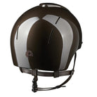 Kep Italia Smart Nova Star Metal Polish Equestrian Helmet - brown with Tonal Star grill back view on white background | Malvern Saddlery