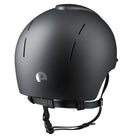 KEP Italia Smart Nova Textile Equestrian Helmet - Black; back view on white background | Malvern Saddlery