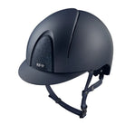 KEP Italia Smart Nova Textile Star Equestrian Helmet - Navy/Navy Star Grill; on white background | Malvern Saddlery