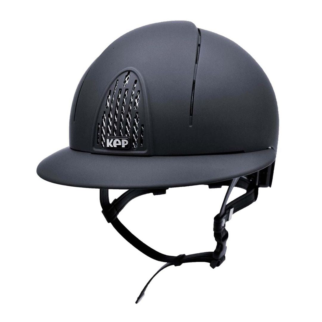 KEP Italia Smart Helmet - Polo Brim - Matte Navy | Equestrian Helmets | Malvern Saddlery