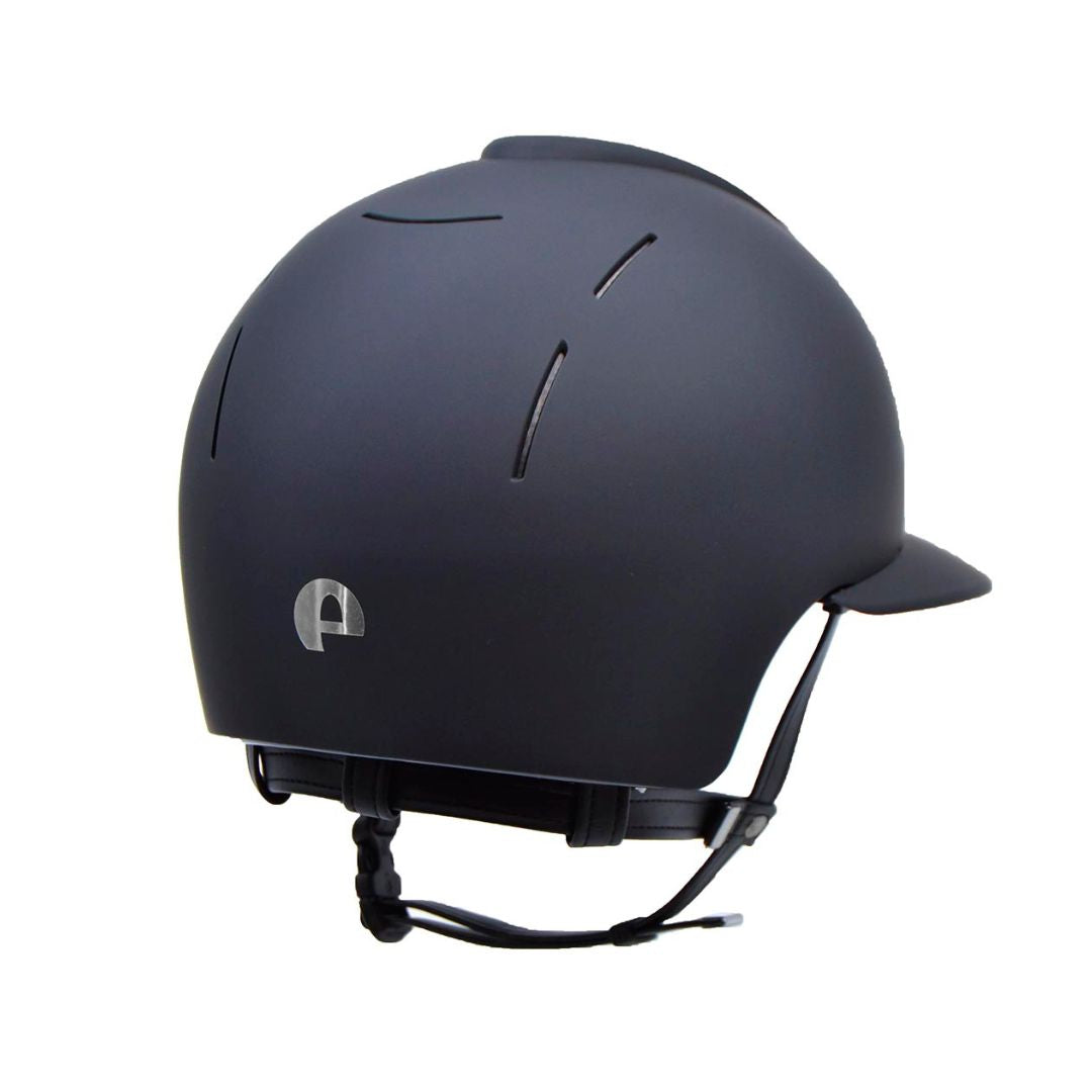KEP Italia Smart Helmet - Polo Brim - Matte Navy, back view | Equestrian Helmets | Malvern Saddlery