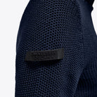 Cavalleria Toscana Ladies' Turtleneck Sweater - Navy , detail | Malvern Saddlery