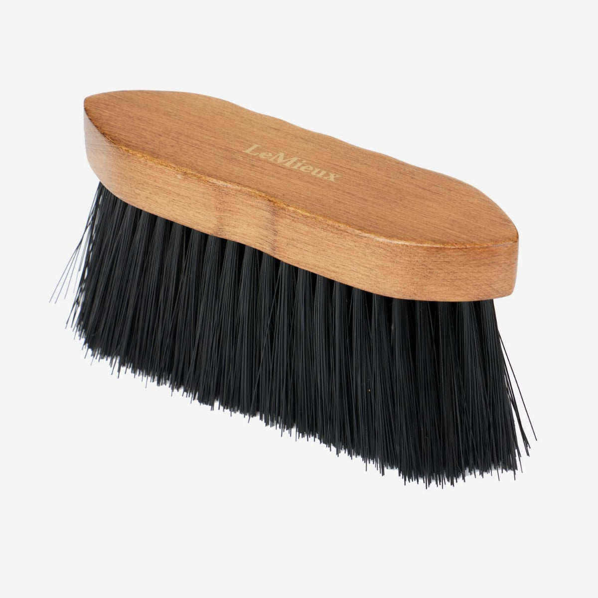 LeMieux Artisan Flick Horse Brush - Brown with Black bristles | Horse Grooming | Malvern Saddlery