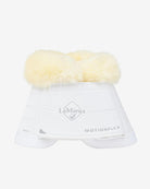 LeMieux Motionflex Fleece Overreach Boot - white - shown against white background | Malvern Saddlery