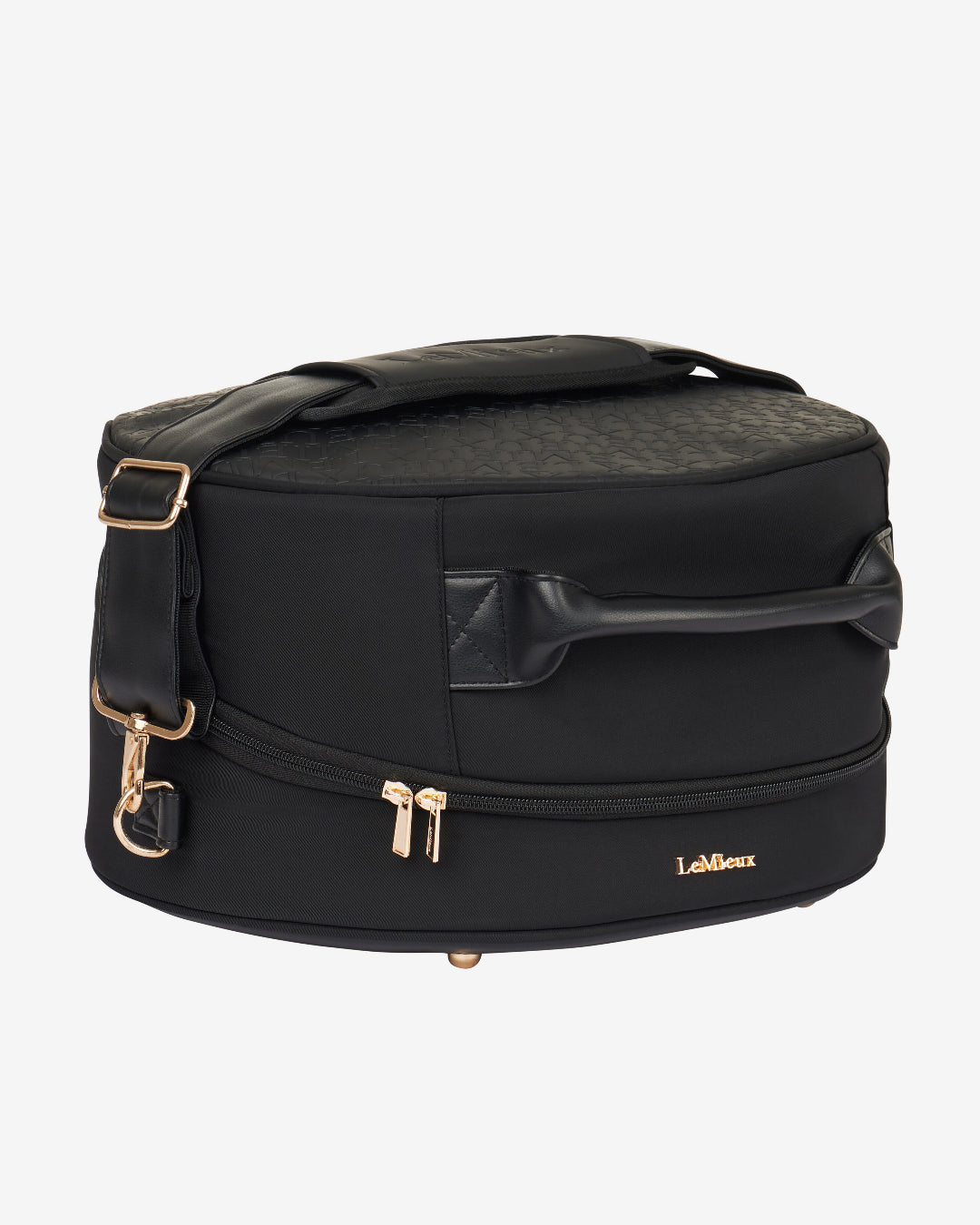 LeMieux Luxe Hat/Helmet Box - Black | Rider Travel Accessories | Malvern Saddlery