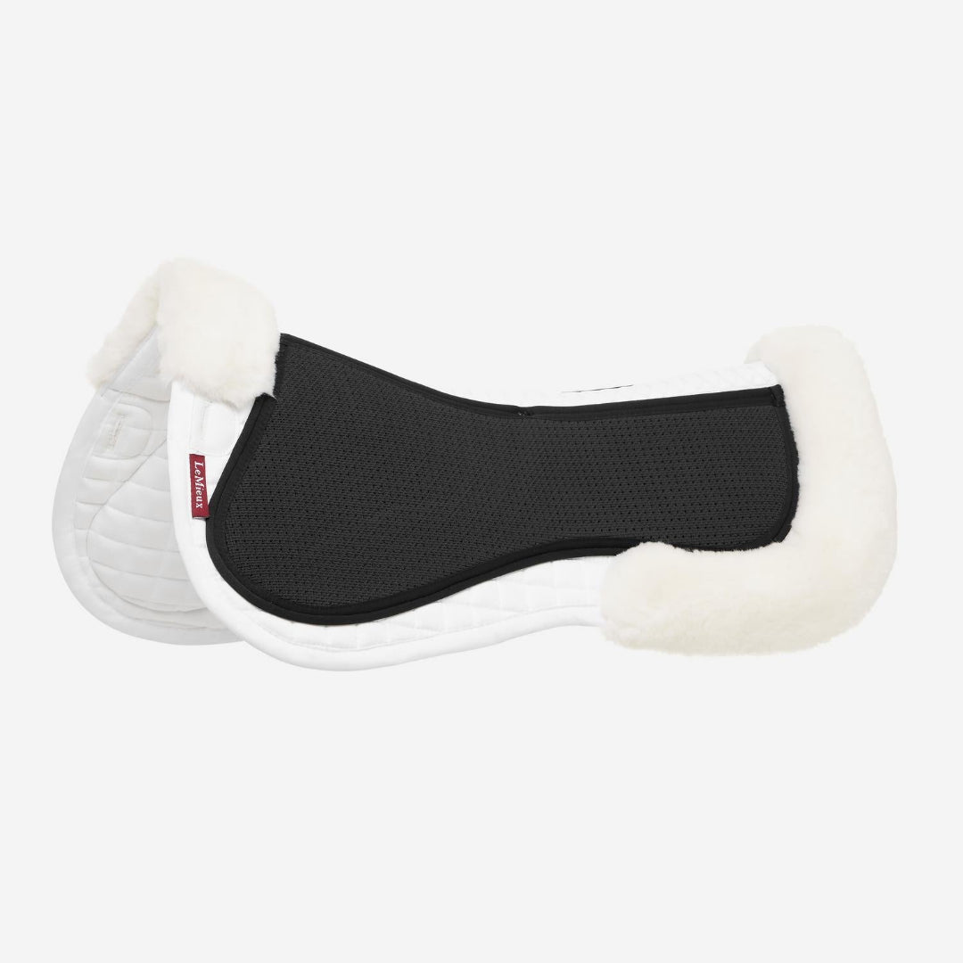 LeMieux Streamline Half Pad - White/White  | Equestrian Correction Pads | Malvern Saddlery