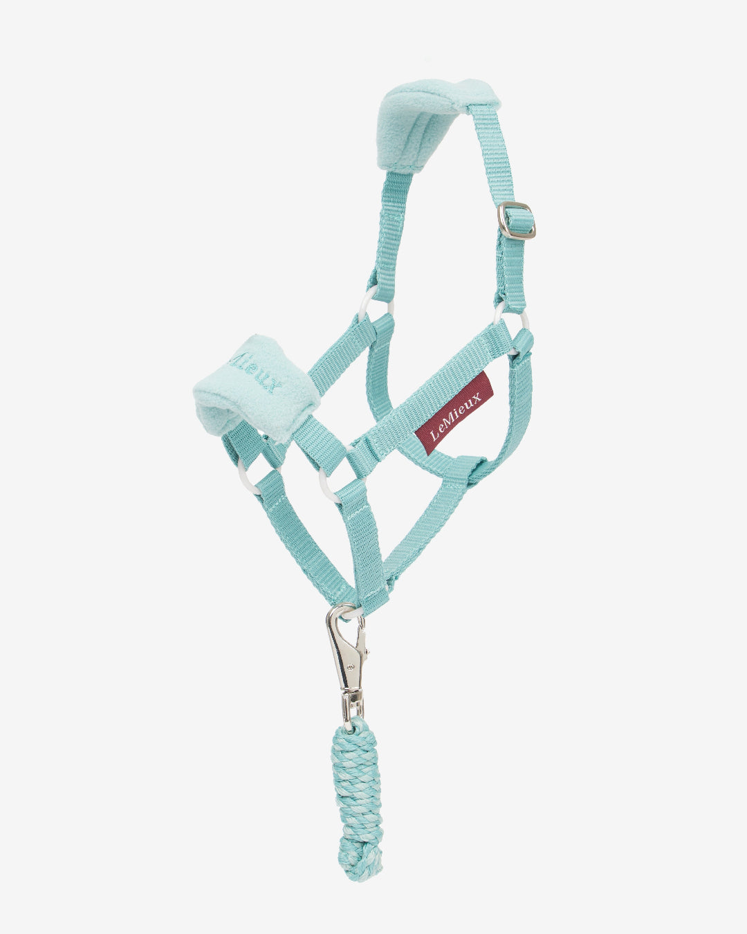 LeMieux Hobby Horse Vogue Halter & Leadrope - Lagoon Blue - shown on white background | Equestrian Children's Toys | Malvern Saddlery