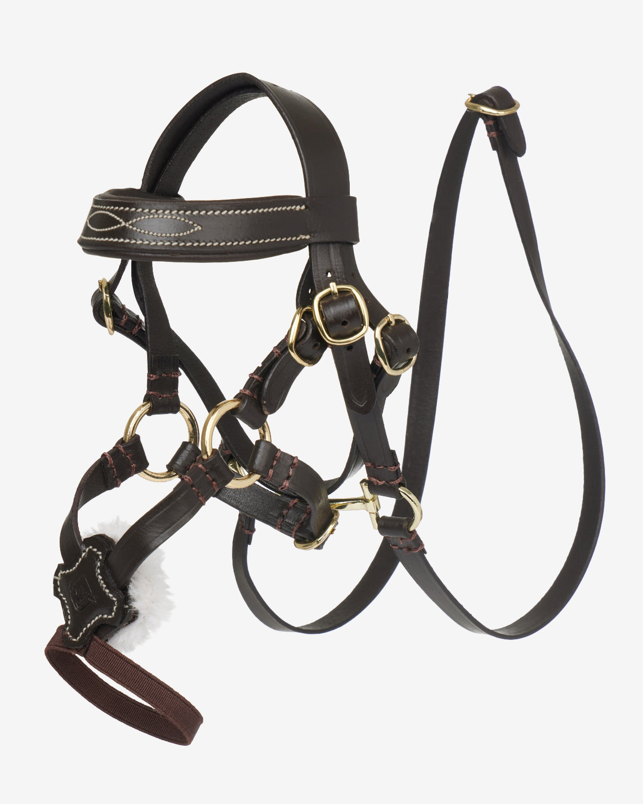 LeMieux Toy Pony Grackle Bridle - Brown, shown on white background | Malvern Saddlery