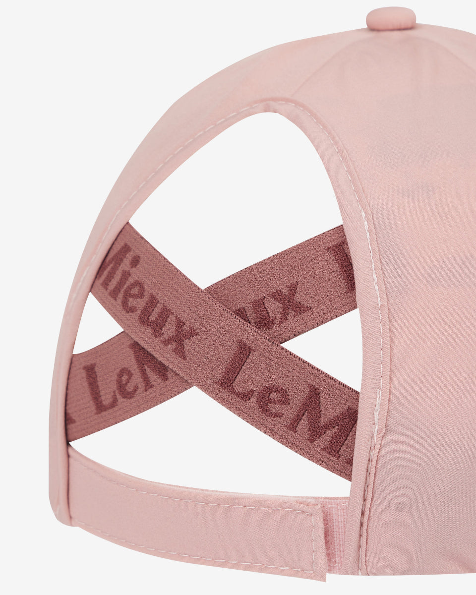 LeMieux Kylie Cap - Blossom Pink, back view shown on white background | Malvern Saddlery