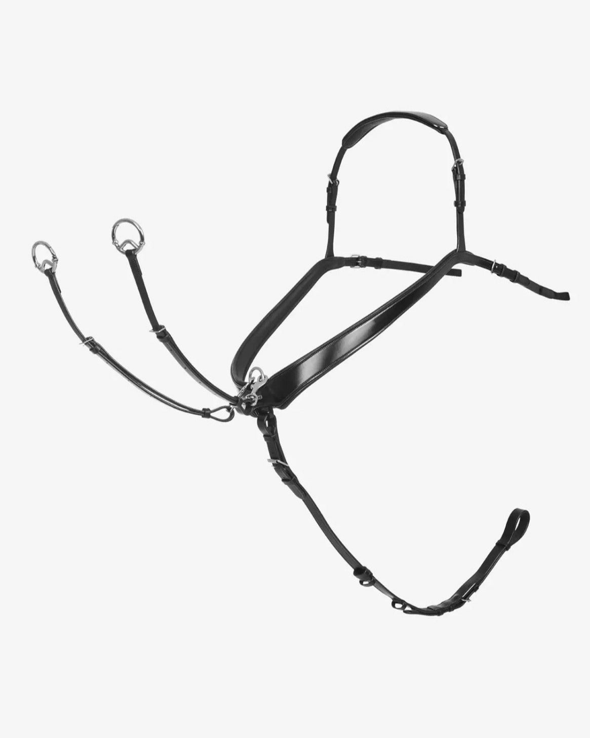 LeMieux Bridge Breastplate - Black, shown on white background | Bridle Accessories | Malvern Saddlery