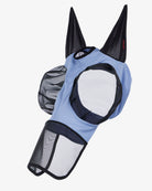 LeMieux Bug Relief Full Fly Mask - Powder Blue; on white background | Horse Fly Protections | Malvern Saddlery