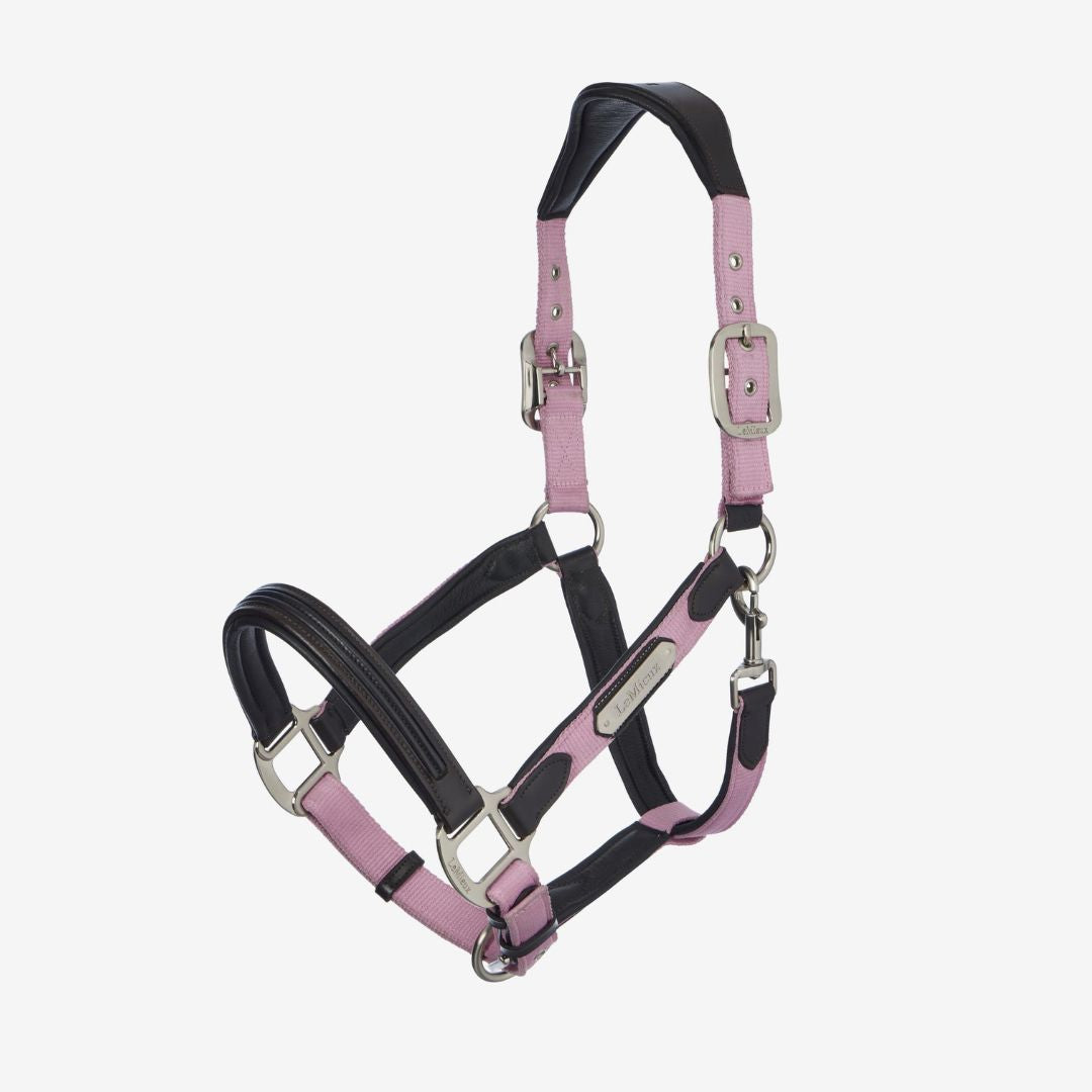 LeMieux Capella Horse Halter - Fondant Pink with Black Leather | Malvern Saddlery