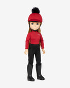 LeMieux Toy Pony Rider - Chloe - Doll wearing a red equestrian outfit with a helmet on a white background | Malvern Saddlery