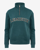 LeMieux Kelsie Quarter Neck Sweatshirt - Jungle Green | Malvern Saddlery