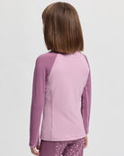 LeMieux Mini Base Layer Top - Fondant Pink; back view shown on girl | Malvern Saddlery