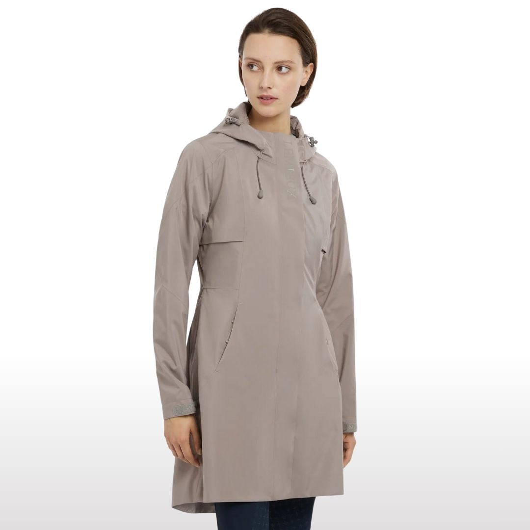 LeMieux Grace Long Rain Jacket - Pecan | Equestrian Outerwear | Malvern Saddlery