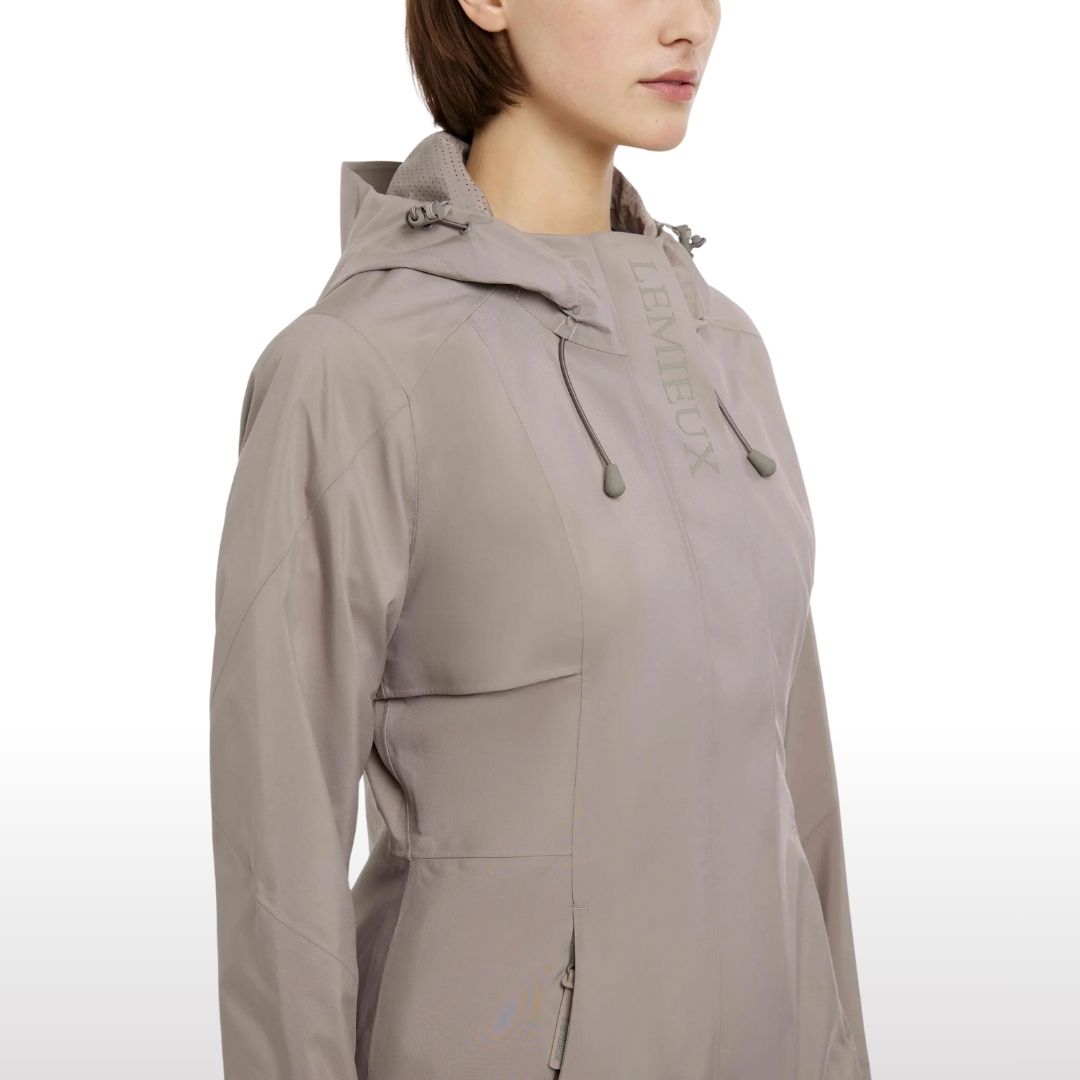 LeMieux Grace Long Rain Jacket - Pecan | Equestrian Outerwear | Malvern Saddlery