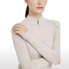 LeMieux Women's Heyden Long Sleeve Base Layer Top - Stone | Malvern Saddlery