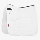 LeMieux ProSorb Plain 2 Pocket Dressage Square Saddle Pad - White | Malvern Saddlery