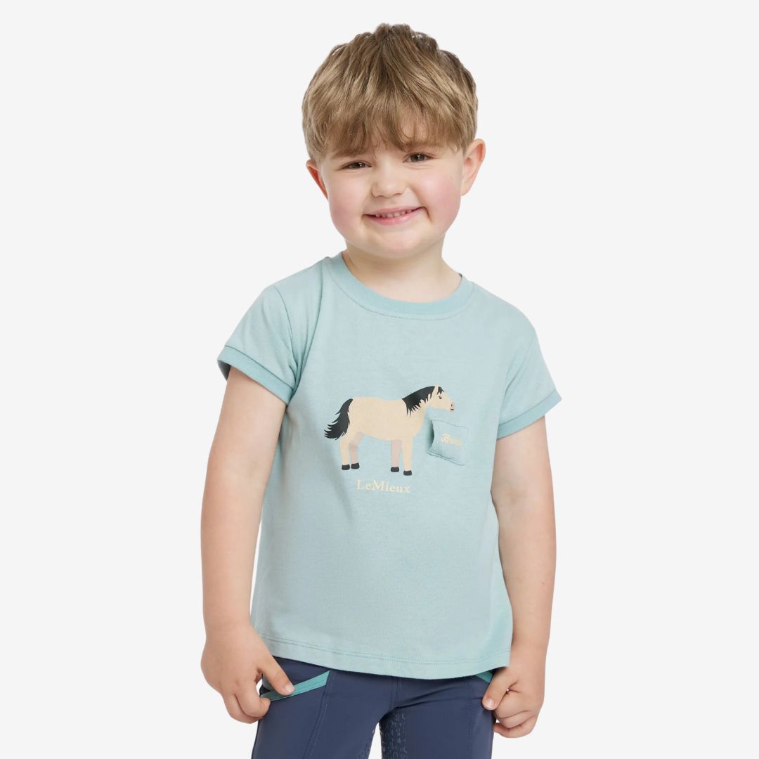 LeMieux Mini Alex Tee - Aqua | Children's Apparel | Malvern Saddlery