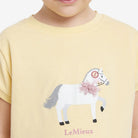 LeMieux Mini Alex Tee Shirt - Mimosa yellow, detail | Malvern Saddlery