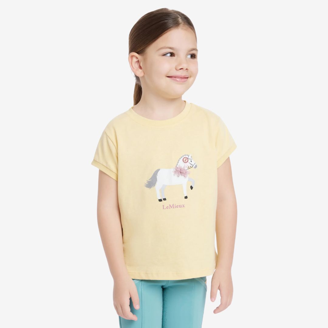 LeMieux Mini Alex Tee Shirt - Mimosa yellow | Malvern Saddlery