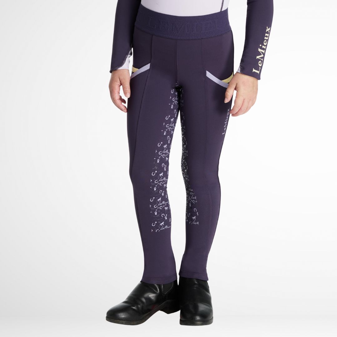 LeMieux Mini Pull On Breech - Juniper Purple | Children's Riding Apparel | Malvern Saddlery