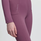 LeMieux Young Rider Orla Pull Ons - Mallow; hip area close up on model | Malvern Saddlery