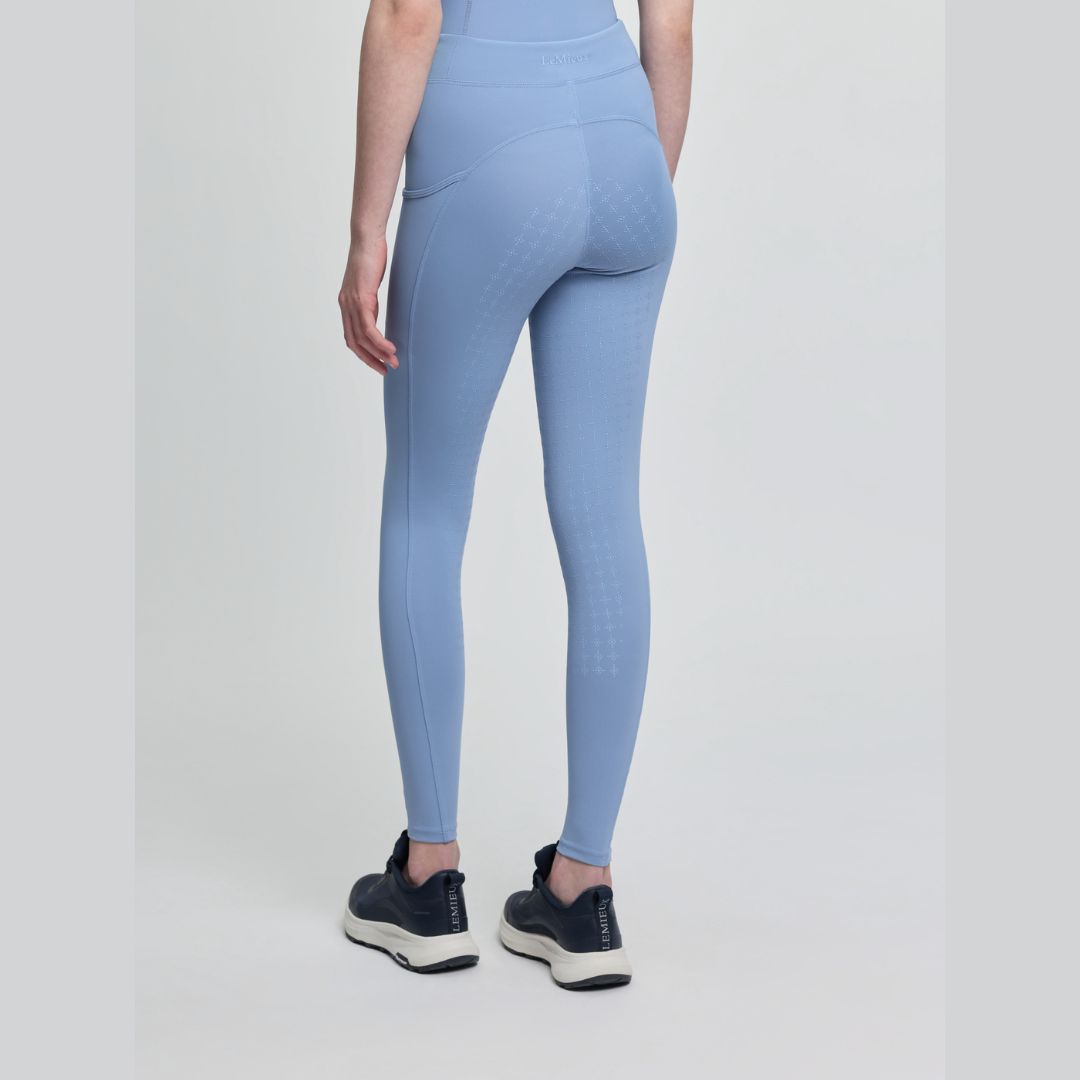 LeMieux Young Rider Orla Pull Ons - Powder Blue; back view | Malvern Saddlery