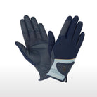 LeMieux Pro Mesh Equestrian Riding Glove - Navy/Aqua | Malvern Saddlery