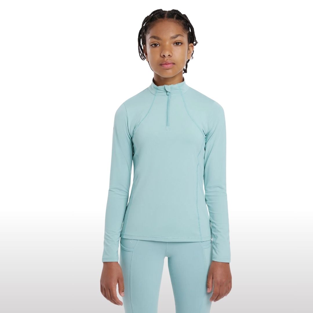 LeMieux Young Rider Base Layer - aqua blue  | Malvern Saddlery