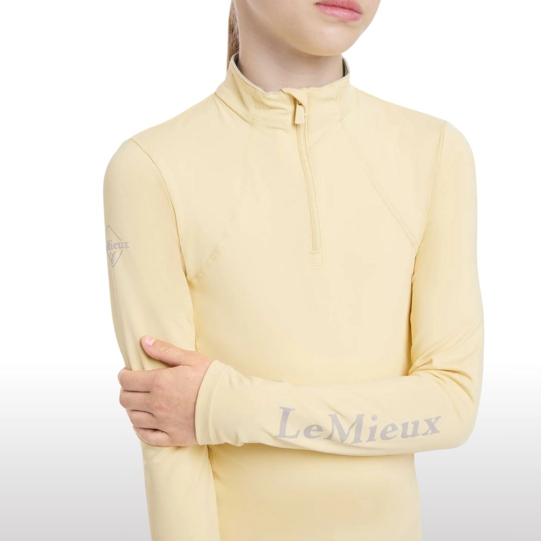 LeMieux Young Rider Base Layer - Mimosa pale yellow  | Malvern Saddlery