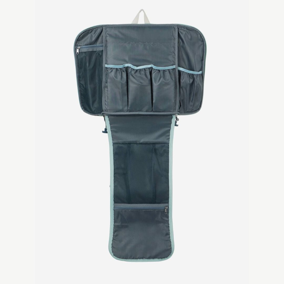 LeMieux Young Rider Backpack - Petrol/Glacier Blue, pouch detail | Malvern Saddlery