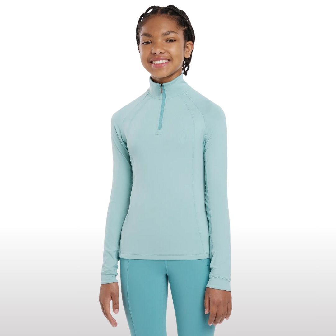 LeMieux Young Rider Hope Lightweight Base Layer Top - Aqua | Malvern Saddlery