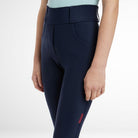 LeMieux Young Rider Remi Breggings - Navy; close up | Malvern Saddlery