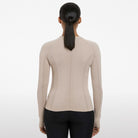 LeMieux Britney Seamless Long Sleeve Top - Almond, back view | Malvern Saddlery