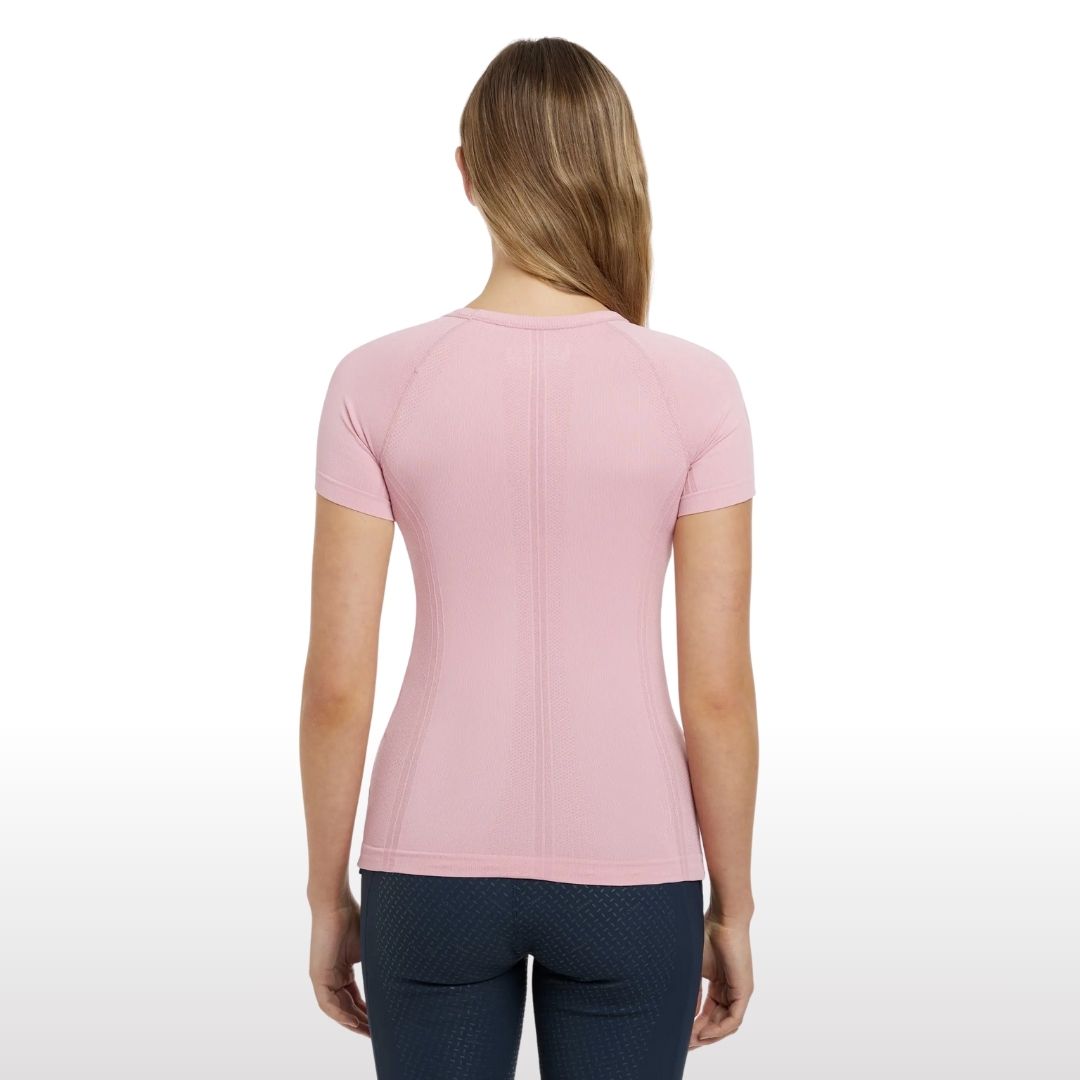 LeMieux Britney Seamless Short Sleeve Women's Top - Blossom Pink | Malvern Saddlery