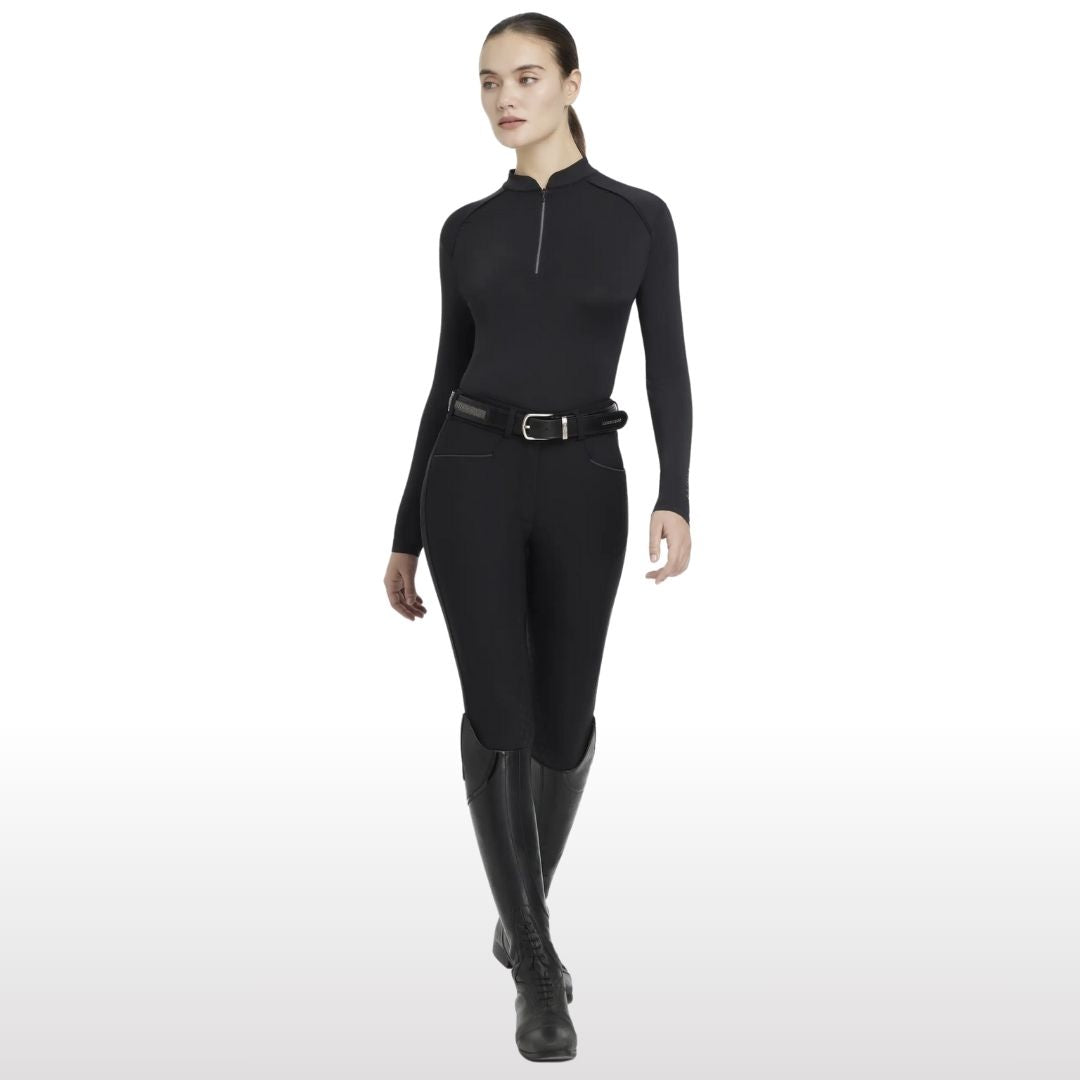 LeMieux Women's Heyden Long Sleeve Base Layer Top - Black | Malvern Saddlery