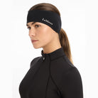 LeMieux Ear Warmer Headband - Black, side view | Malvern Saddlery