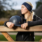 LeMieux Ear Warmer Headband - Indigo, worn outdoors | Malvern Saddlery