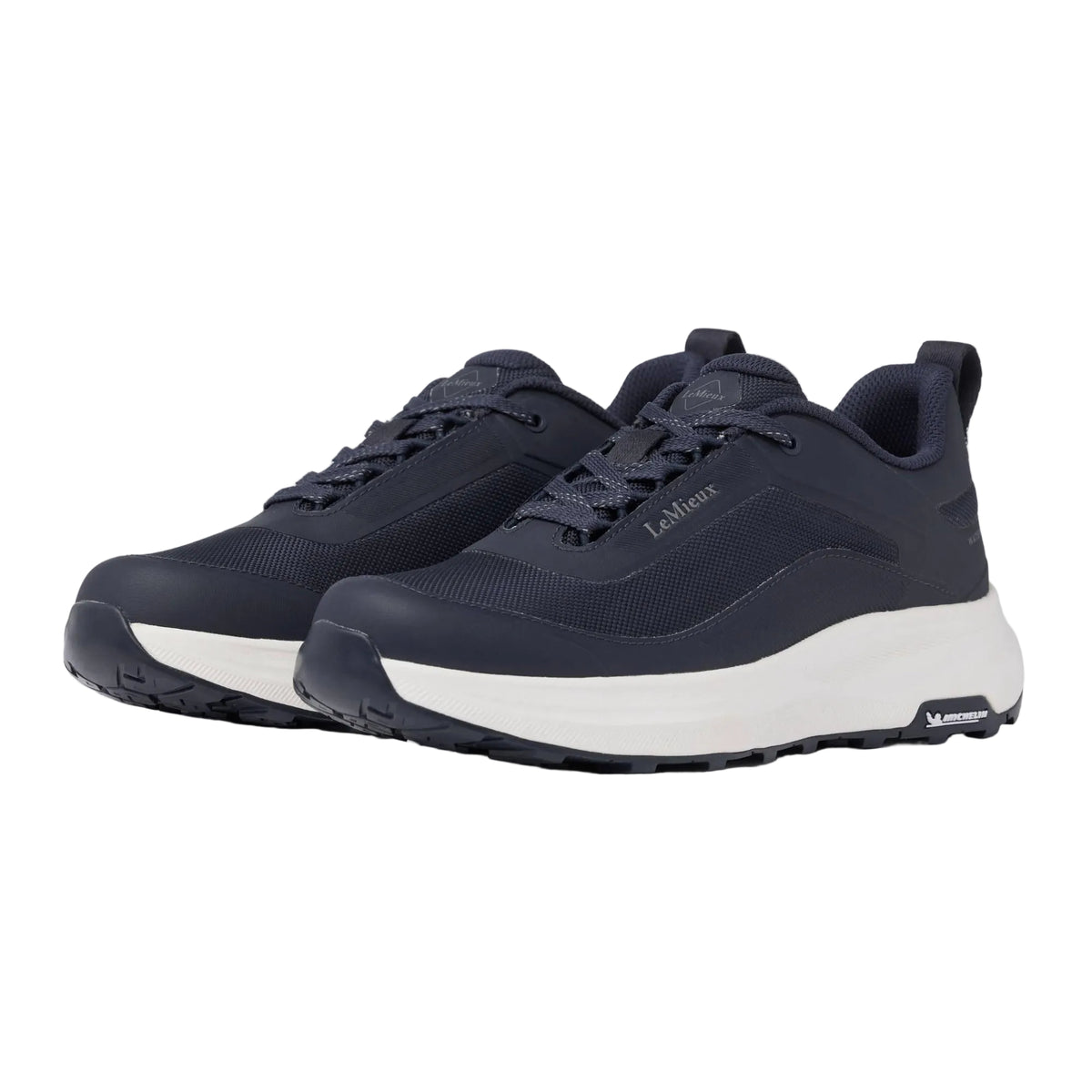 Navy LeMieux Kanta Waterproof Sneaker with cushioned midsole and Michelin rubber grip.