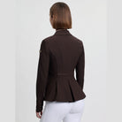 LeMieux Women's Brilliance Diana Show Jacket - Espresso, back view | Malvern Saddlery