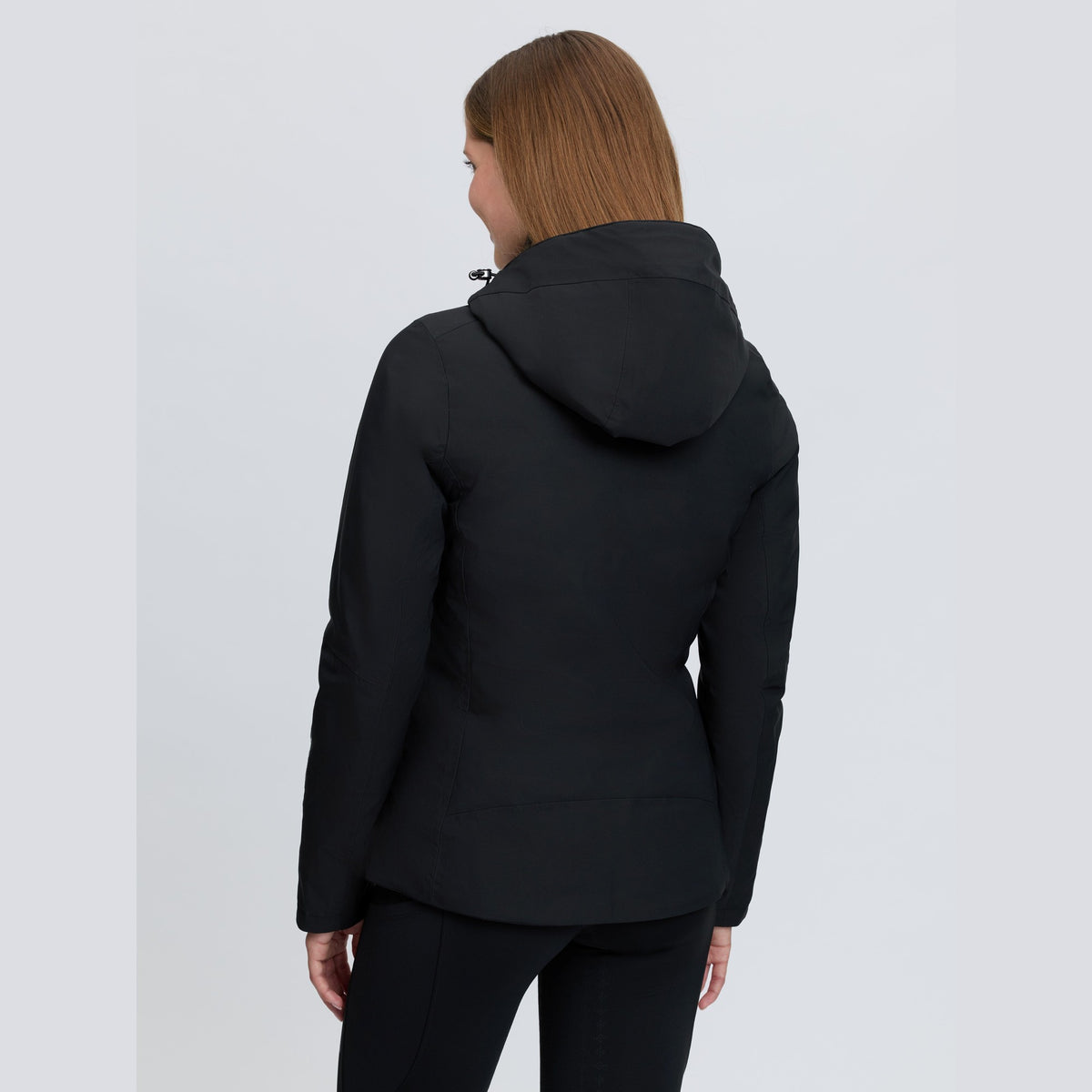 LeMieux Women's Brooke 3-in-1 Waterproof Hybrid Jacket - Black, back view | Malvern Saddlery
